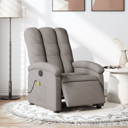 Elektrické Polohovací Křeslo Textil Taupe