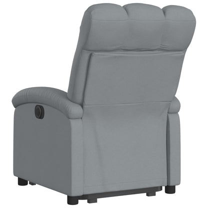 Zvedací Polohovací Křeslo Světle Šedé Textil Světle Šedá