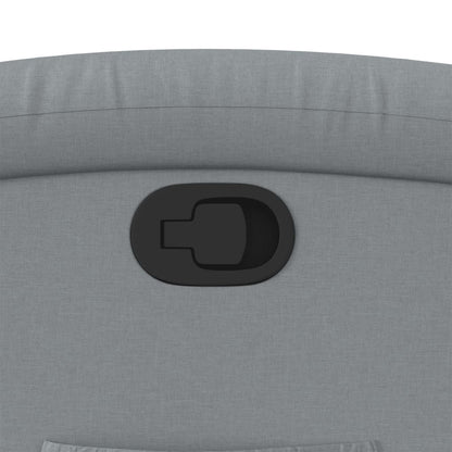 Zvedací Polohovací Křeslo Světle Šedé Textil Světle Šedá