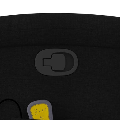 Zvedací Masážní Polohovací Křeslo Černé Textil Černá