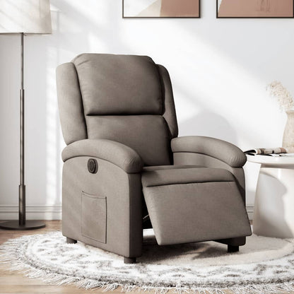 Polohovací Křeslo Textil Taupe