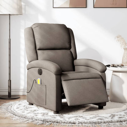Polohovací Křeslo Textil Taupe