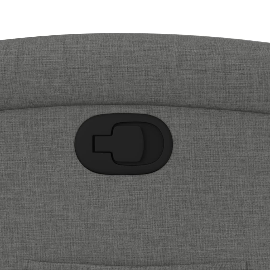 Zvedací Polohovací Křeslo Tmavě Šedé Textil Tmavě Šedá