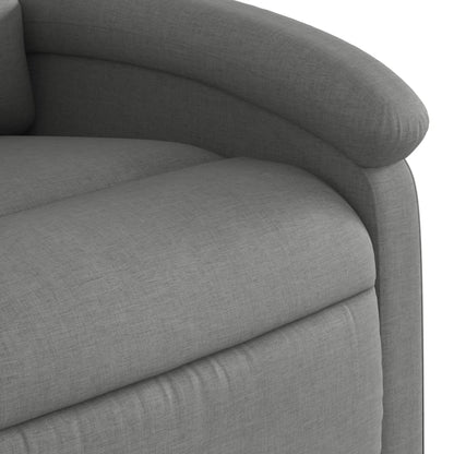 Zvedací Polohovací Křeslo Tmavě Šedé Textil Tmavě Šedá