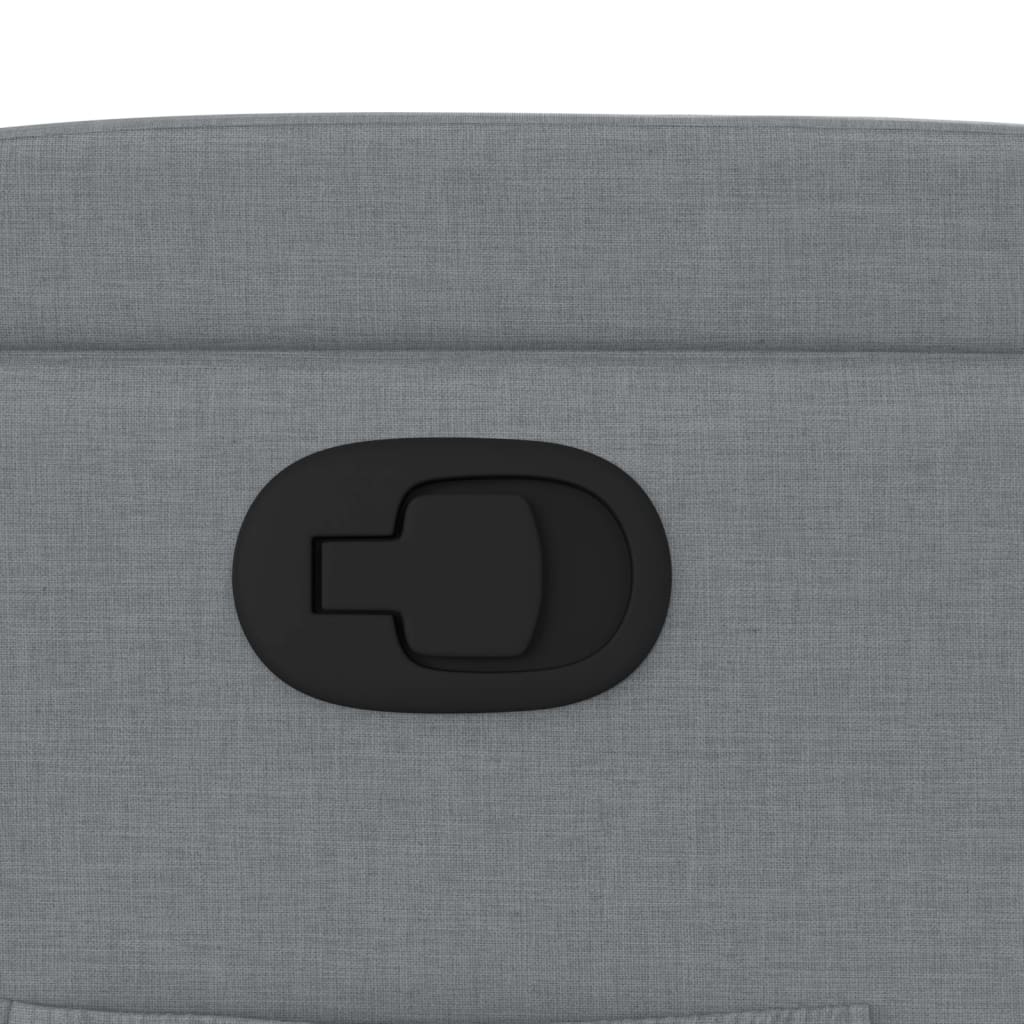 Zvedací Polohovací Křeslo Světle Šedé Textil Světle Šedá