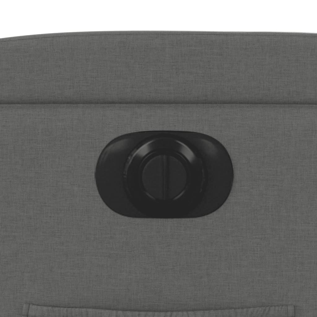 Elektrické Polohovací Křeslo Tmavě Šedé Textil Tmavě Šedá
