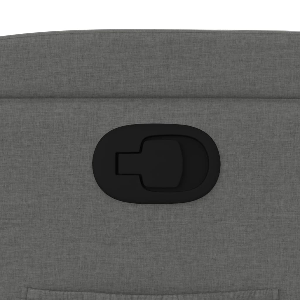 Zvedací Polohovací Křeslo Tmavě Šedé Textil Tmavě Šedá