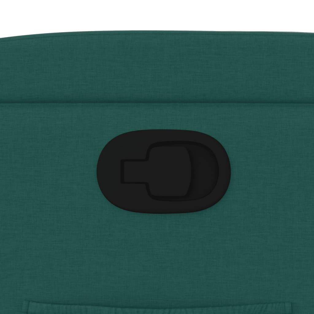 Zvedací Polohovací Křeslo Tmavě Zelené Textil Tmavě Zelená
