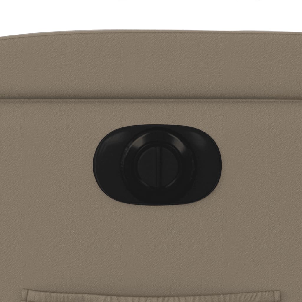 Elektrické Polohovací Křeslo Umělá Kůže Cappuccino