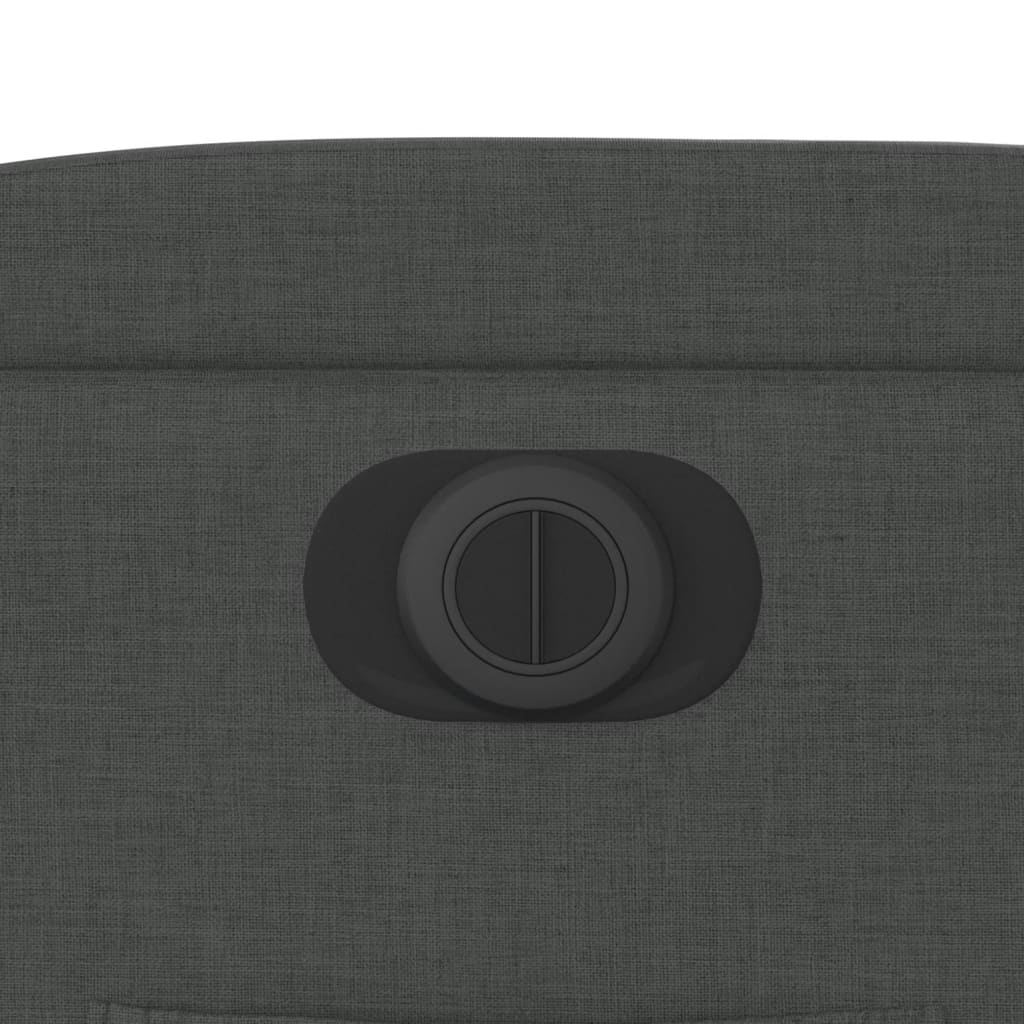 Elektrické Polohovací Křeslo Tmavě Šedé Textil Tmavě Šedá