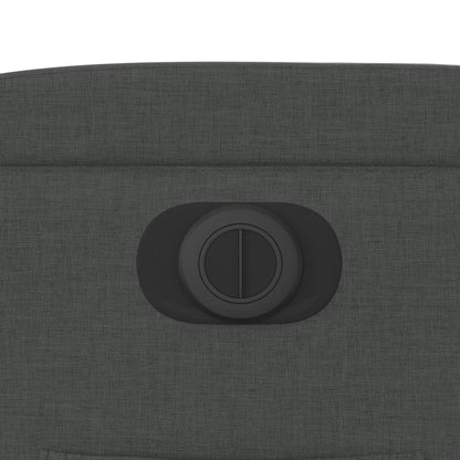Elektrické Polohovací Křeslo Tmavě Šedé Textil Tmavě Šedá