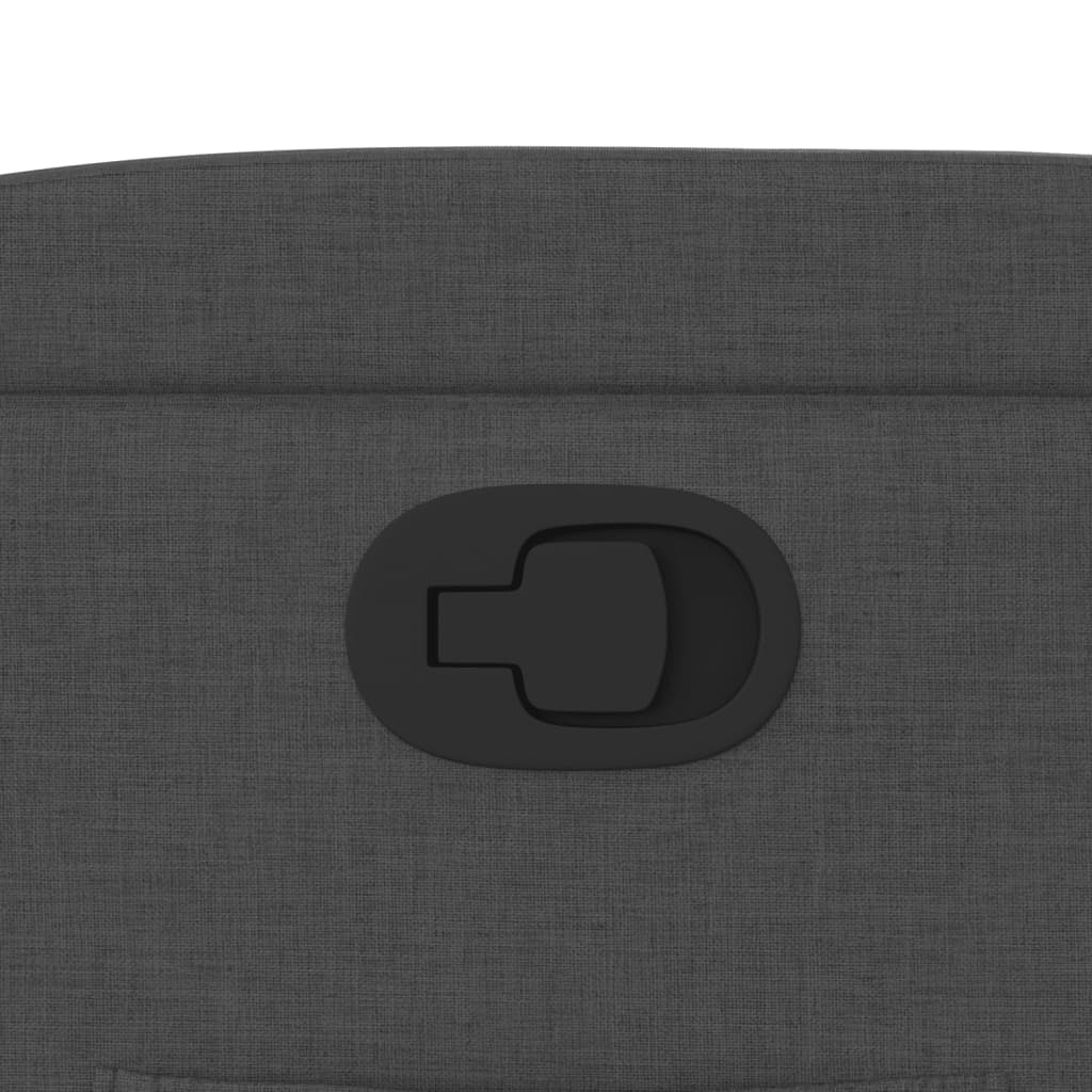 Zvedací Polohovací Křeslo Tmavě Šedé Textil Tmavě Šedá