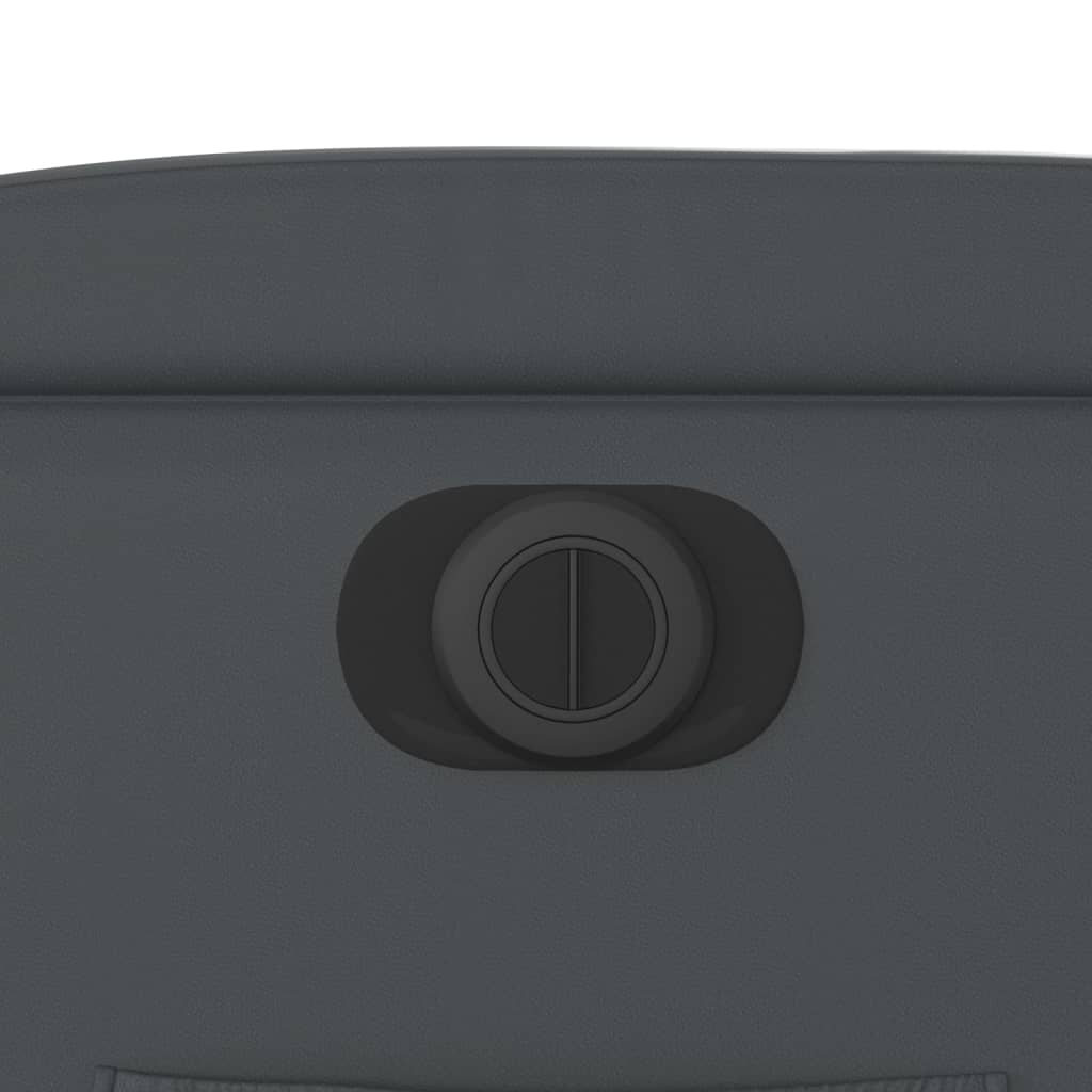 Elektrické Polohovací Křeslo Šedé Umělá Kůže Šedá