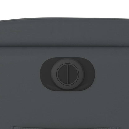 Elektrické Polohovací Křeslo Šedé Umělá Kůže Šedá