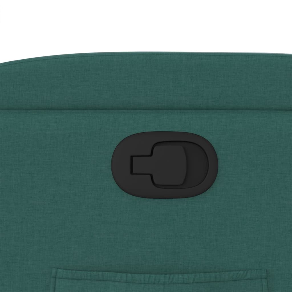 Zvedací Polohovací Křeslo Tmavě Zelené Textil Tmavě Zelená