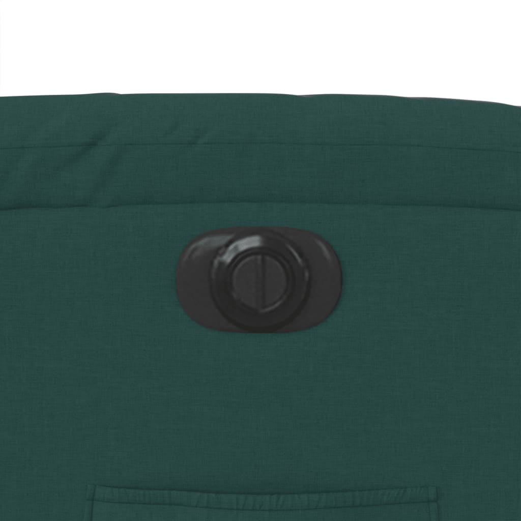 Elektrické Polohovací Křeslo Tmavě Zelené Textil Tmavě Zelená