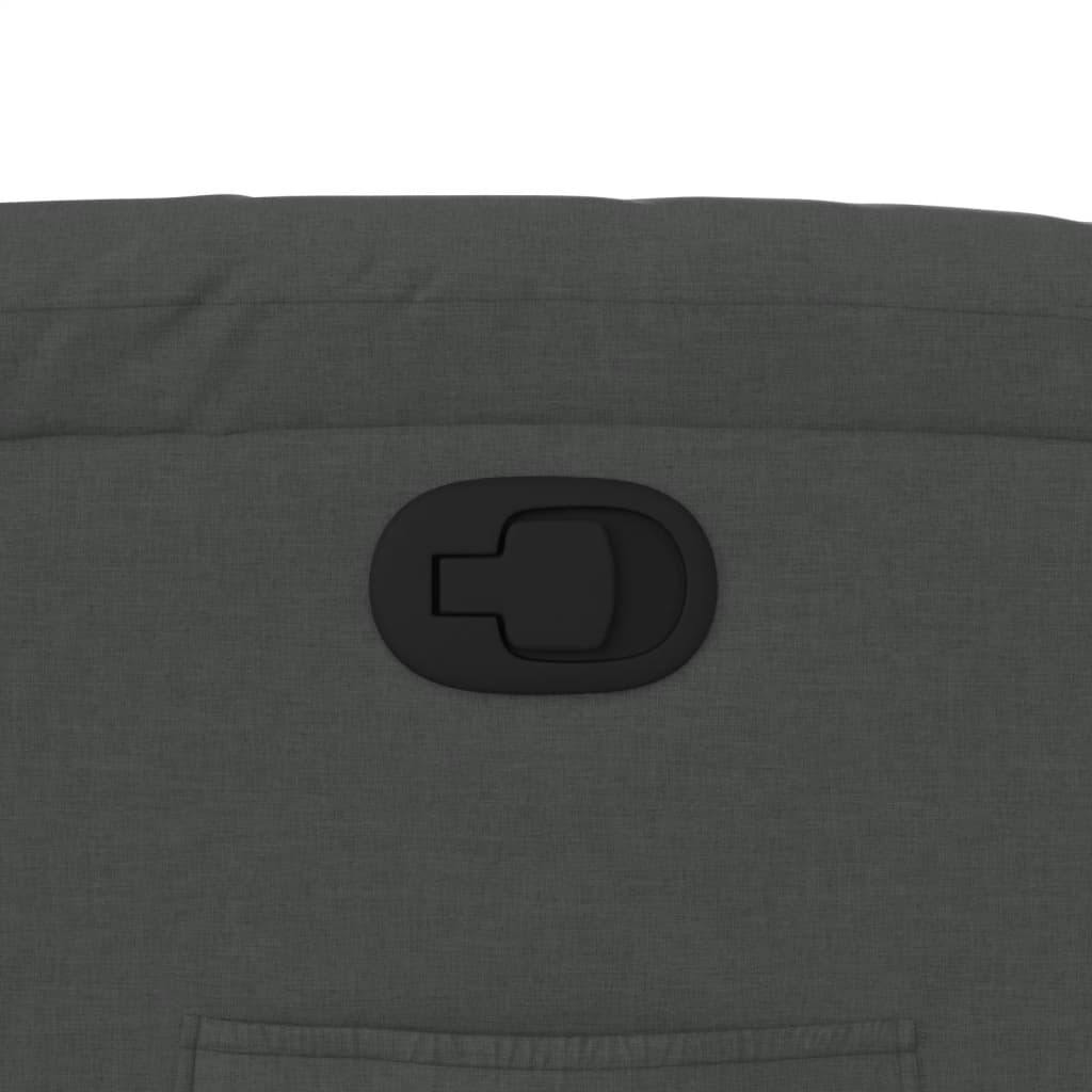 Zvedací Polohovací Křeslo Tmavě Šedé Textil Tmavě Šedá
