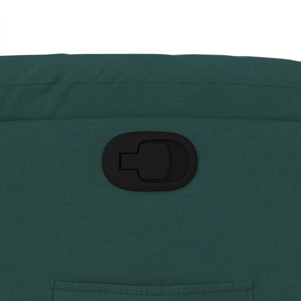 Zvedací Polohovací Křeslo Tmavě Zelené Textil Tmavě Zelená