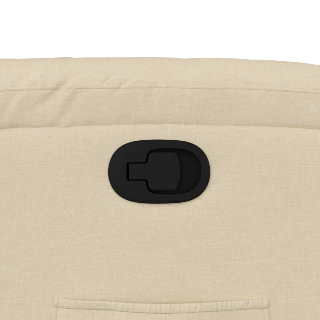 Zvedací Polohovací Křeslo Krémové Textil Krémová