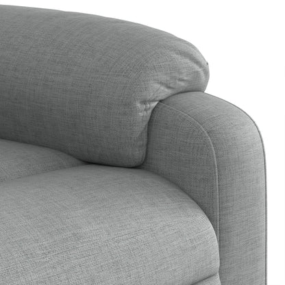 Zvedací Masážní Polohovací Křeslo Světle Šedé Textil Světle Šedá