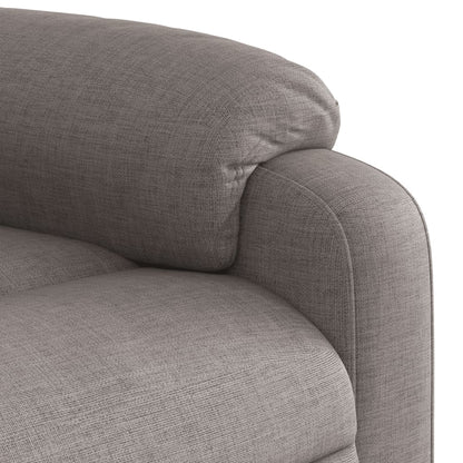 Zvedací Masážní Polohovací Křeslo Textil Taupe