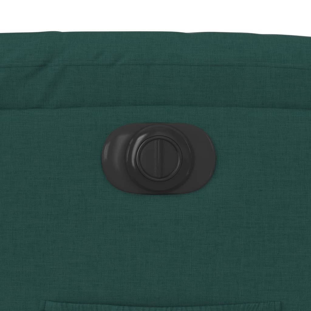 Elektrické Polohovací Křeslo Tmavě Zelené Textil Tmavě Zelená