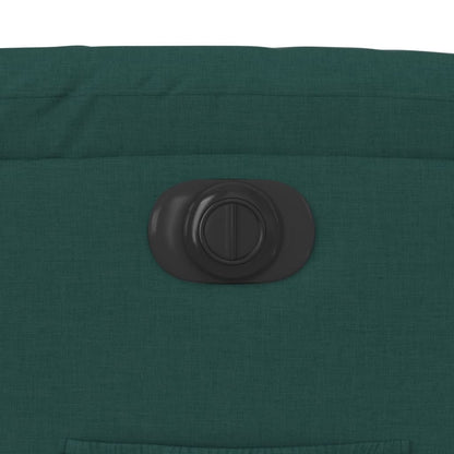Elektrické Polohovací Křeslo Tmavě Zelené Textil Tmavě Zelená