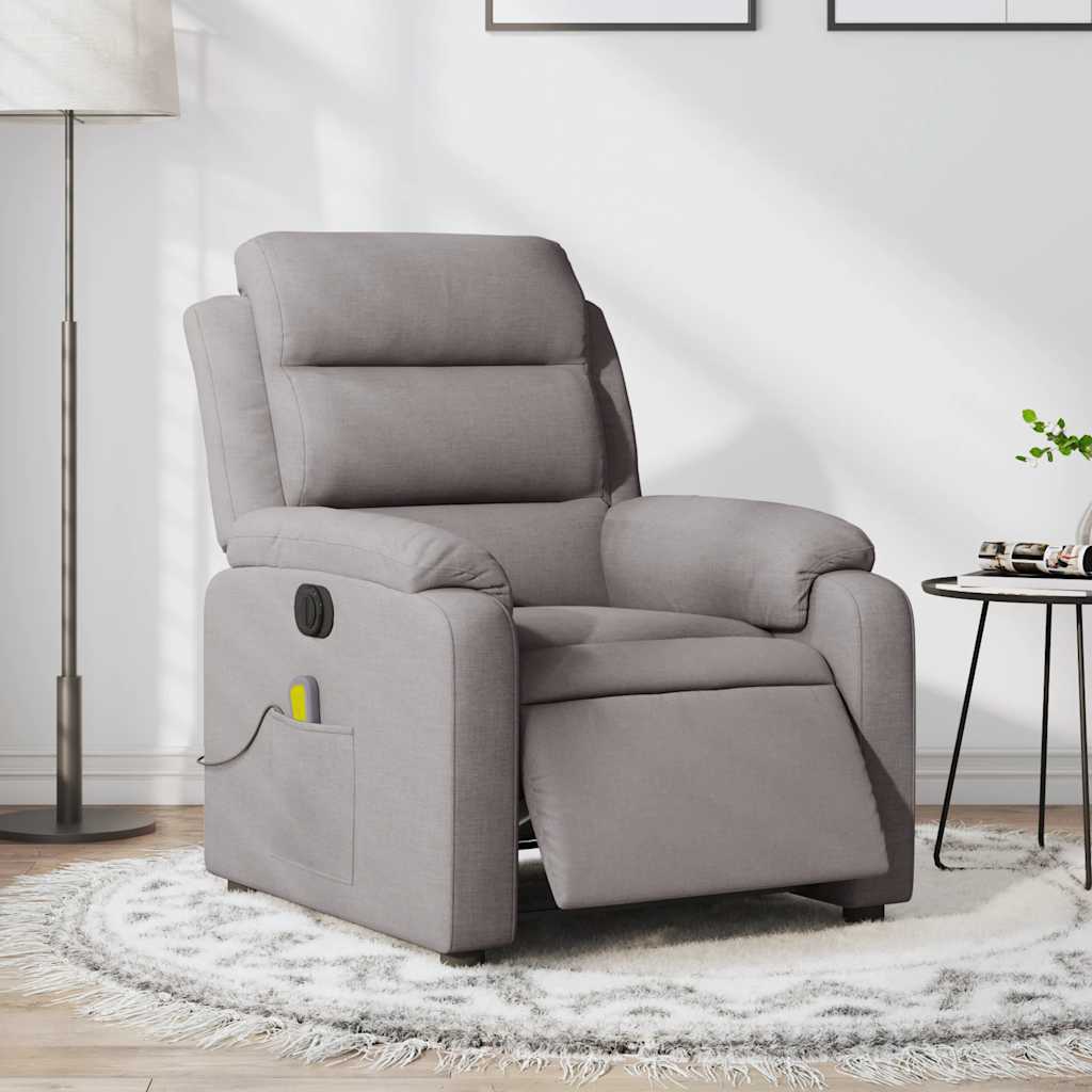 Polohovací Křeslo Textil Taupe