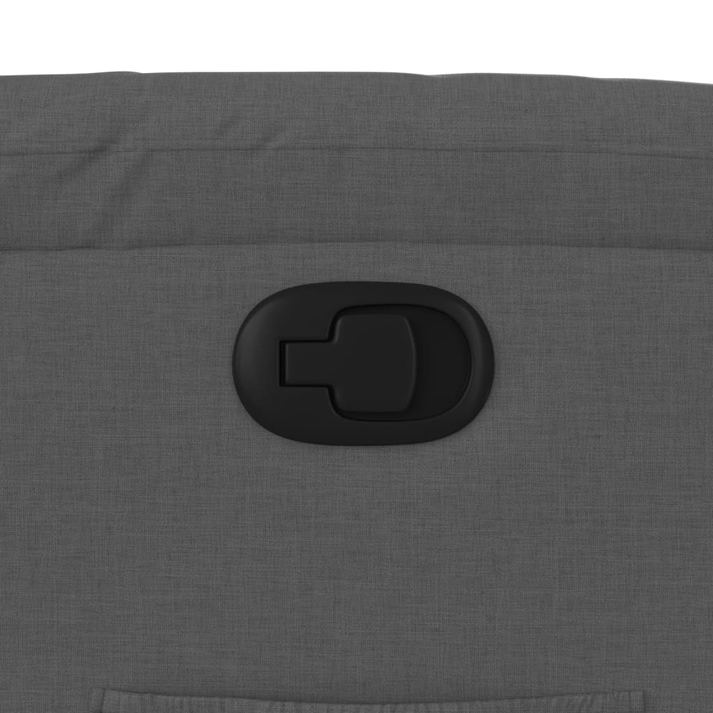 Zvedací Polohovací Křeslo Tmavě Šedé Textil Tmavě Šedá