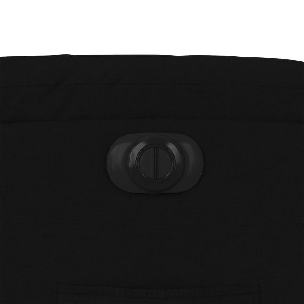 Elektrické Polohovací Křeslo Černé Textil Černá