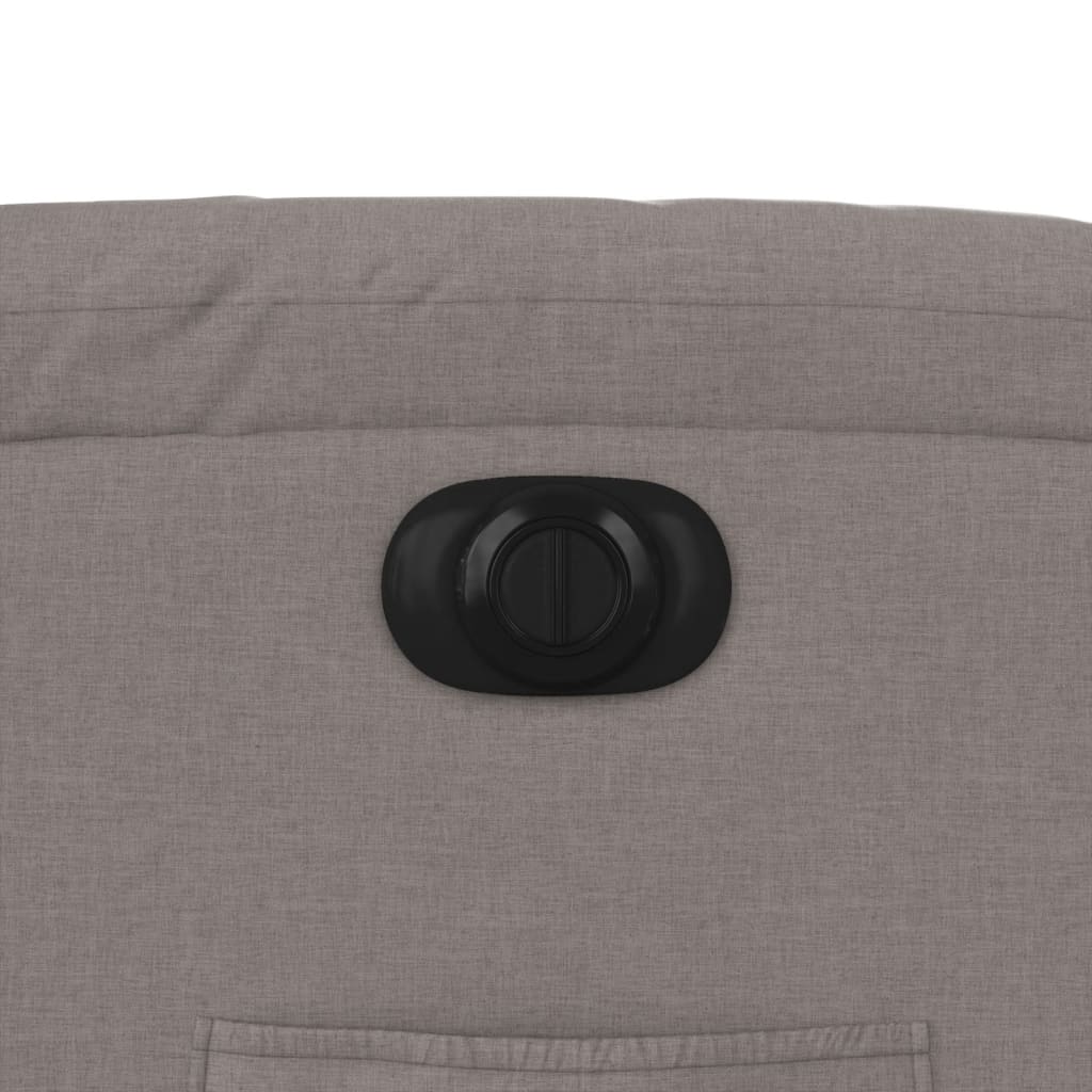 Elektrické Polohovací Křeslo Textil Taupe