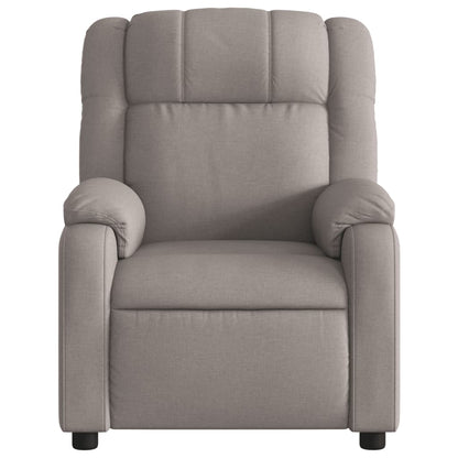 Elektrické Polohovací Křeslo Textil Taupe