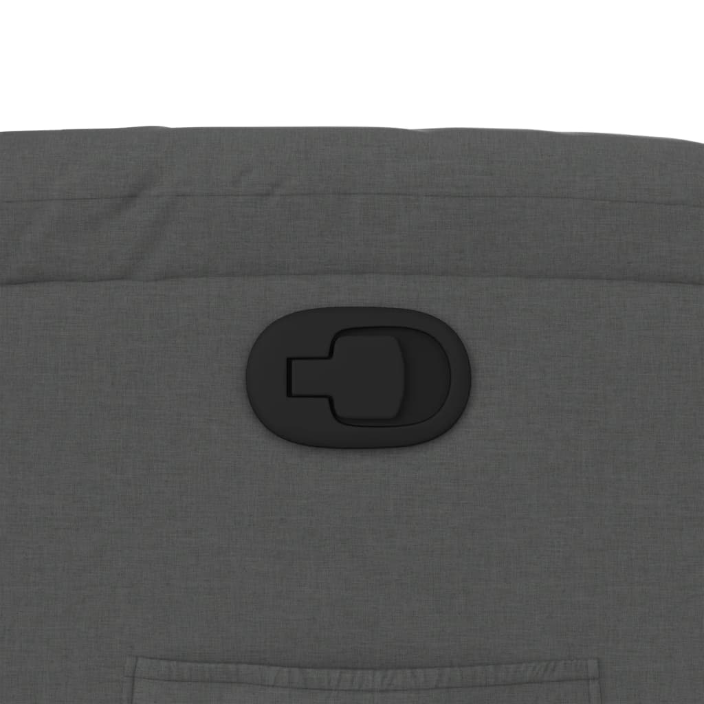 Zvedací Polohovací Křeslo Tmavě Šedé Textil Tmavě Šedá