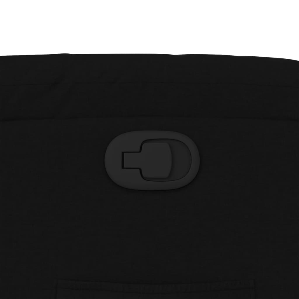 Zvedací Polohovací Křeslo Černé Textil Černá