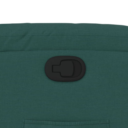 Zvedací Polohovací Křeslo Tmavě Zelené Textil Tmavě Zelená