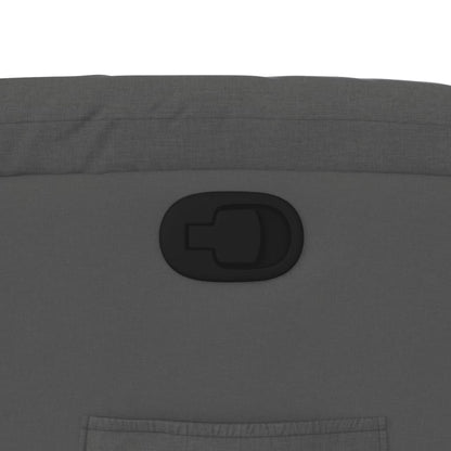 Zvedací Polohovací Křeslo Tmavě Šedé Textil Tmavě Šedá