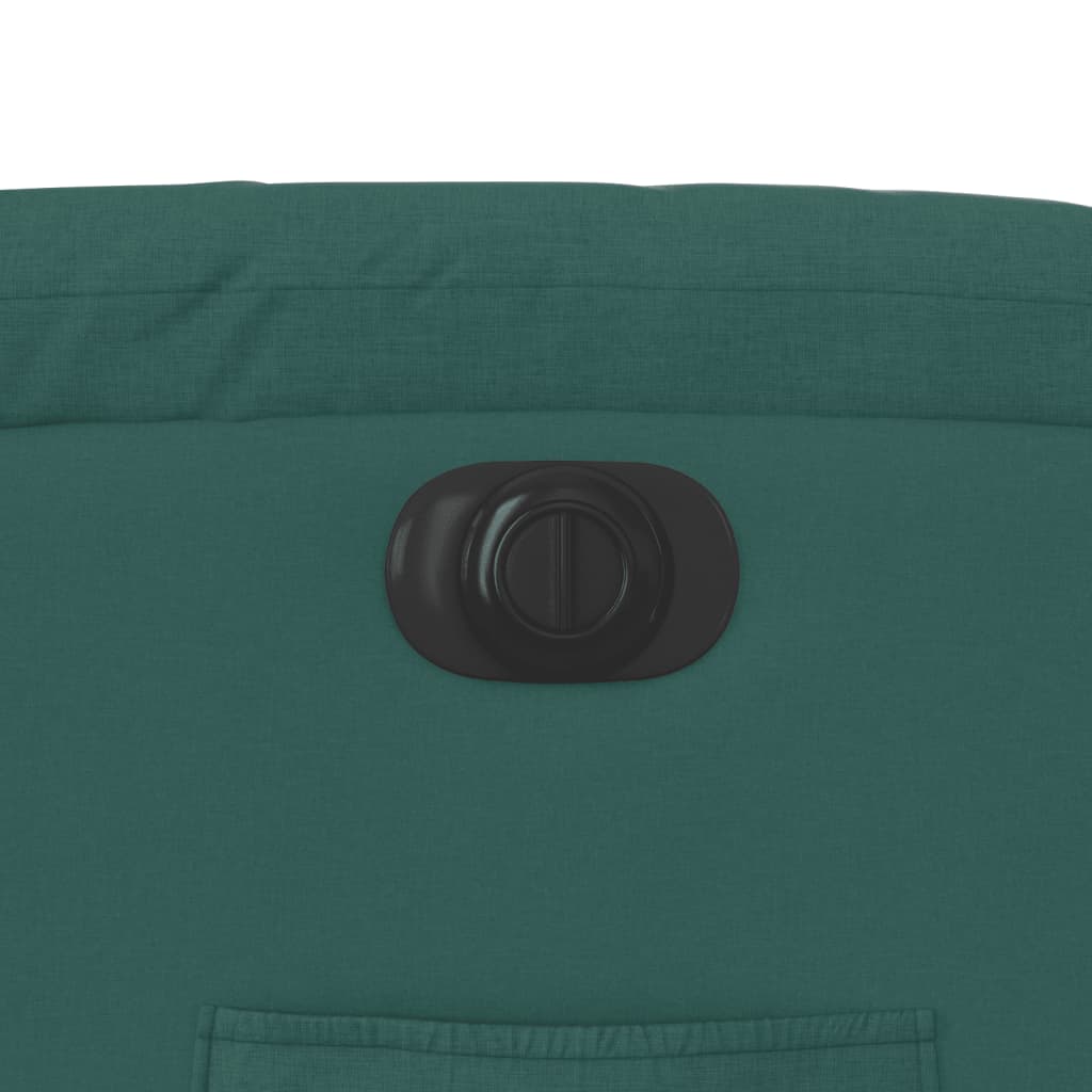 Elektrické Zvedací Polohovací Křeslo Tmavě Zelené Textil Tmavě Zelená