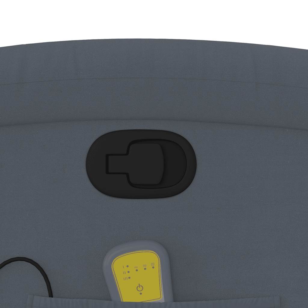 Masážní Křeslo S Polohovacím Mechanismem, Tmavě Šedé Sametové