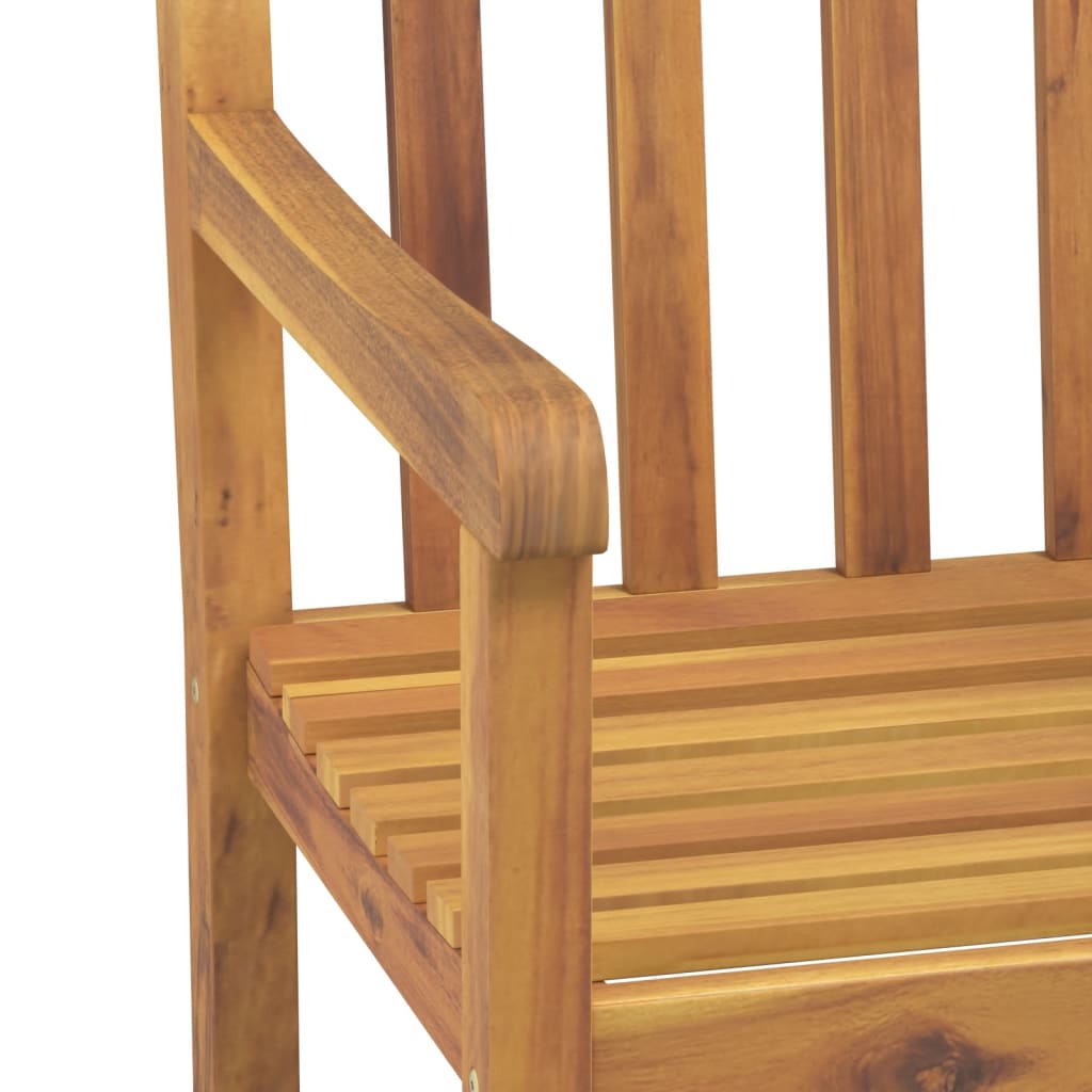 Zahradní Židle 4 Ks 56 X 55,5 X 90 Cm Masivní Akáciové Dřevo