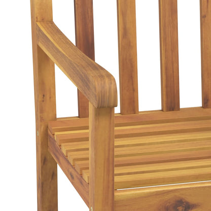 Zahradní Židle 4 Ks 56 X 55,5 X 90 Cm Masivní Akáciové Dřevo