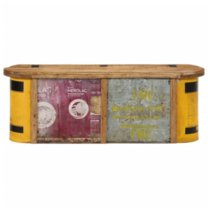 Úložná Lavice/Příborník 120X30X40 Cm Masivní Recyklované Dřevo