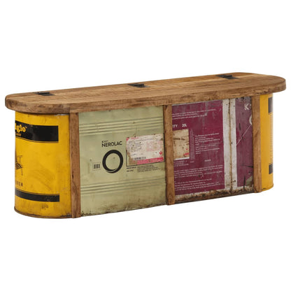 Úložná Lavice/Příborník 120X30X40 Cm Masivní Recyklované Dřevo
