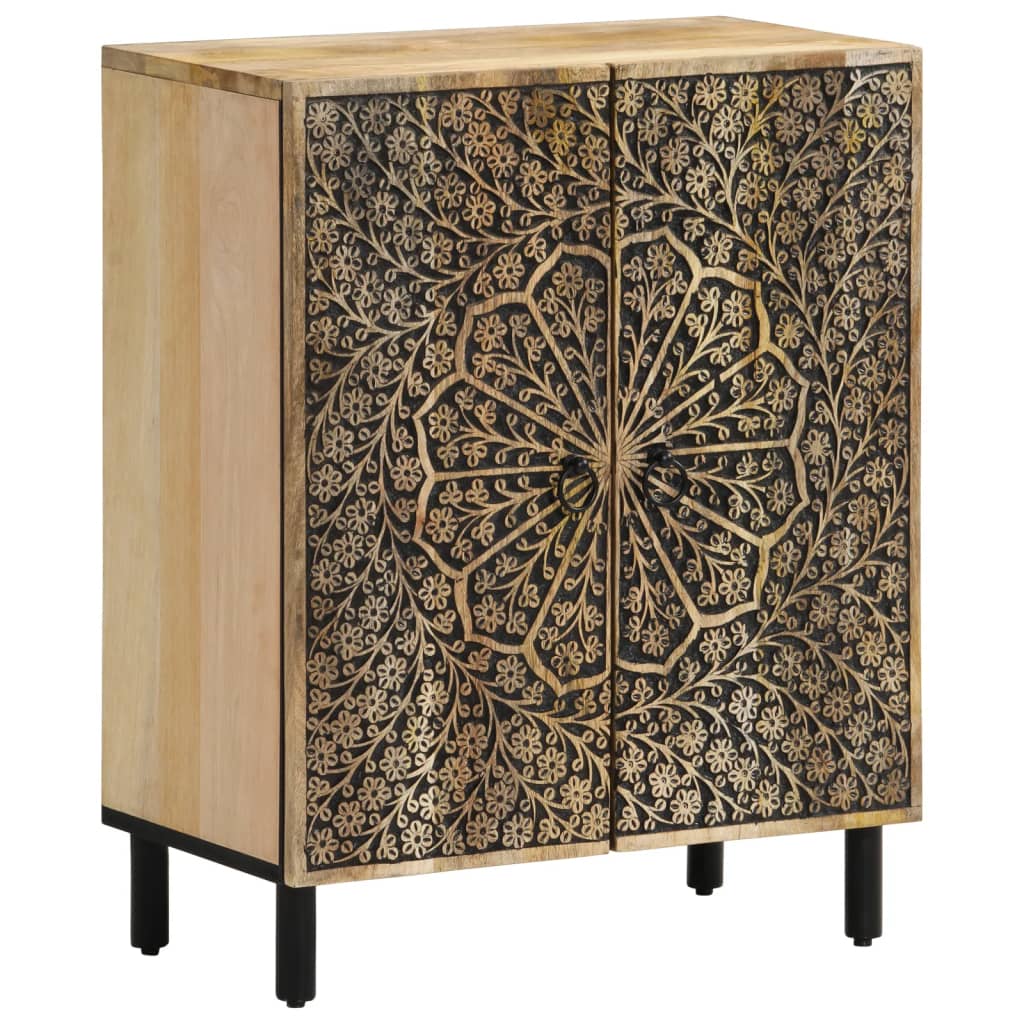 Odkládací Skříňky 3 Ks 60X33X75 Cm Masivní Mangovníkové Dřevo