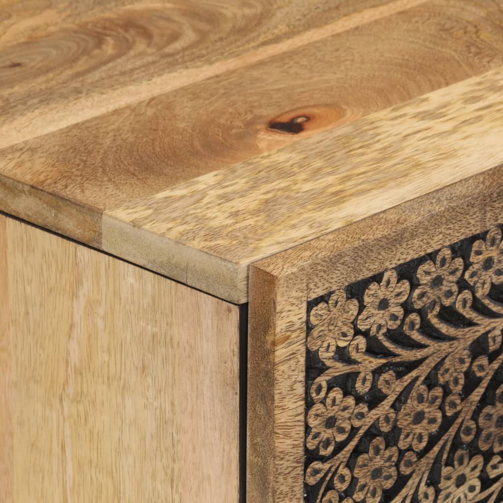 Odkládací Skříňky 3 Ks 60X33X75 Cm Masivní Mangovníkové Dřevo