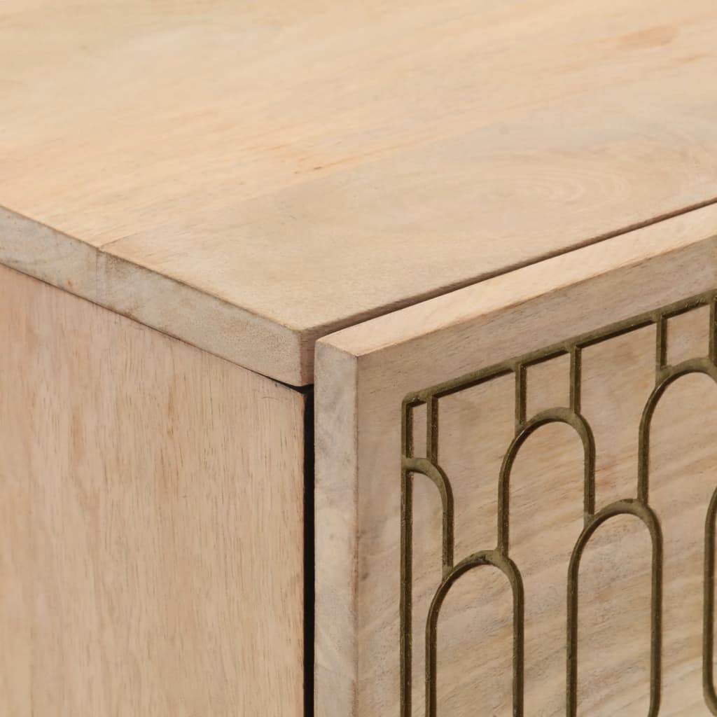 Odkládací Skříňky 2 Ks 60X33X75 Cm Masivní Mangovníkové Dřevo