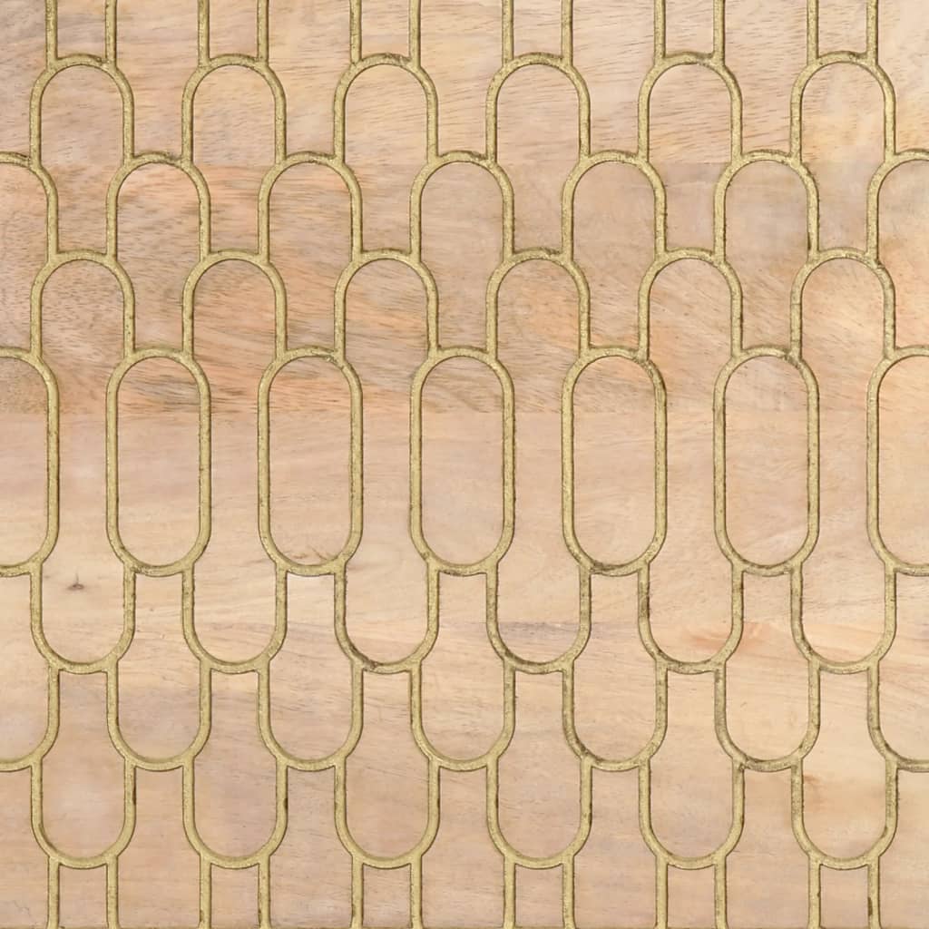Odkládací Skříňky 2 Ks 60X33X75 Cm Masivní Mangovníkové Dřevo