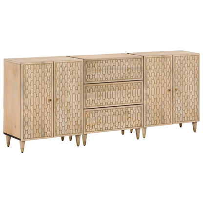 Odkládací Skříňky 2 Ks 60X33X75 Cm Masivní Mangovníkové Dřevo