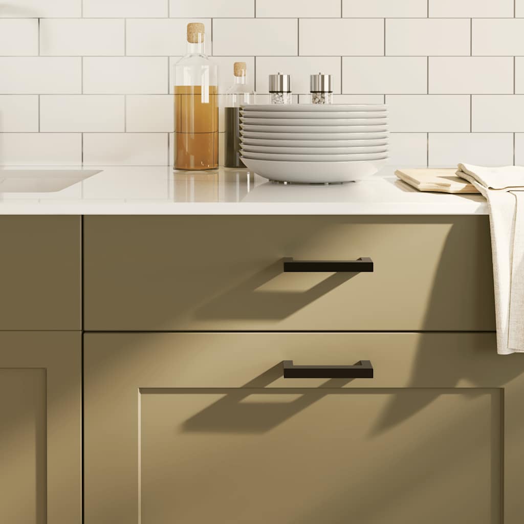 Nábytkové Úchytky 5 Ks Černé Nerezová Ocel