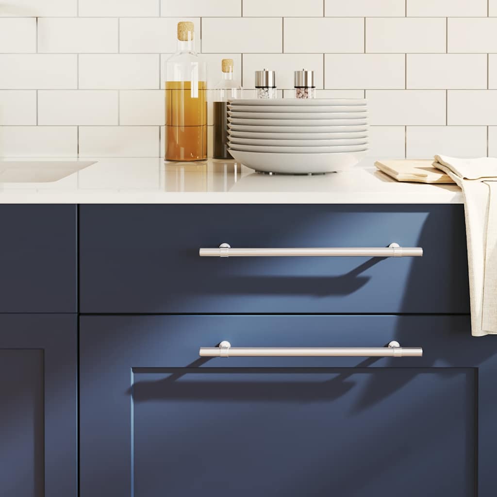 Nábytkové Úchytky 10 Ks Stříbrné Nerezová Ocel