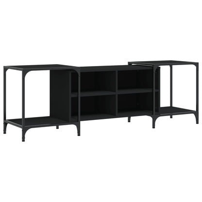 Tv Skříňka Černá 153 X 37 X 50 Cm Kompozitní Dřevo